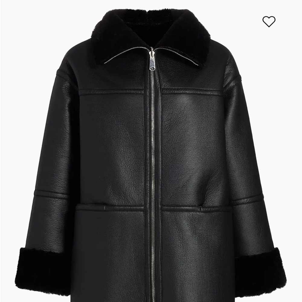 Rebecca Minkoff Black Coat with Fur Detail